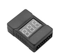 Monitor de voltaje de batería de litio para celdas de iones de litio 1S a 8S, umbral ajustable (3.3 V predeterminado), protección de polaridad inversa, probador compacto de 40 x 24 mm (con una funda