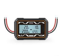 Monitor digital Amperio Watt Meter 0-60V 200A con LCD retroiluminado para aviones RC energía solar para dispositivo de prueba de análisis de batería (200 A)