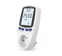 Monitor digital de consumo eléctrico, amperímetro con alerta de sobrecarga y cálculo de costes para el control energético de electrodoméstic