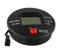 Monitor digital de contador paso a paso con función de escaneo automático, mide tiempo, distancia, calorías y frecuencia de ejercicio para equipos de fitness