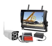 Monitor DVR con Pantalla IPS de 10,1", 1080P, Zoom óptico 30x, cámara Digital inalámbrica for grúas Torre y excavadoras construcción