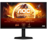 AOC 25G4SXU Monitor Gaming 25" FHD, 310 Hz, Fast IPS, 1 ms GtG, Adaptive Sync., G-Sync Compat., HDR400, Altura Ajustable (1920x1080, 2X HDMI, 1x DP 1.4, USB-Hub) Negro
