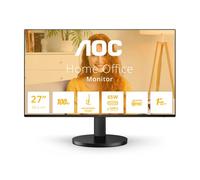 AOC Q27B3CF2 monitor QHD de 27 pulgadas, altavoces, ajustable en altura (2560 x 1440, 100 Hz, HDMI 1.4, USB-C (65 W PD), concentrador USB) negro