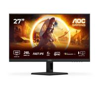 AOC Gaming Q27G4ZR - Monitor Quad HD de 27 Pulgadas, 240 Hz, 1 ms, compatibilidad G-Sync, HDR400 (2560 x 1440, 2X HDMI 2.0, DisplayPort 1.4) Negro-Rojo