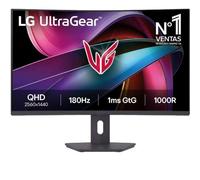 Monitor Gaming Curvo LG UltraGear 32G600A-B 31.5'/ QHD/ 1ms/ 180Hz/ VA/ Regulable en altura/ Negro