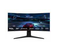 TCL 34R83Q Monitor Gaming 34 Pulgadas Curvo QD-Mini LED, WQHD 3440x1440, 1600 nits HDR1400, 170Hz, 1ms, AMD FreeSync Premium, G-Sync Compatible, 90W USB-C, RGB