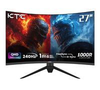 Monitor Gaming KTC H27S25E de 27 pulgadas QHD 240Hz con Alta Resolución 2K QHD y Curvatura 1000R