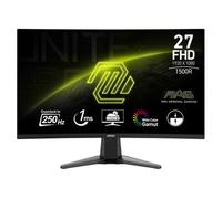 MSI mag 27C6X Monitor Curvo Gaming 27 Pulgadas FHD, 1500R 1920 x 1080 VA Panel, 250 Hz(OC) / 1ms, Adaptive-Sync, DP 1.2a, HDMI CEC