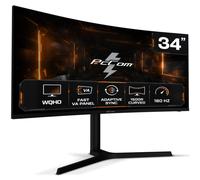 Monitor Gaming PcCom Elysium Pro 34″ Curvo Fast VA UltraWide QHD 180Hz Adaptive Sync Regulable en Altura