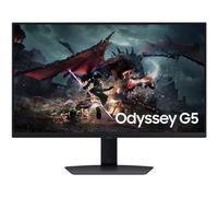 Samsung Odyssey G5 - Monitor para Juegos (S27DG502), Plano, 27", 2560x1440 (QHD), IPS, 180Hz, 1 ms, AMD FreeSync, Adaptive Sync, HDMI, Display Port, Entrada de Audio, HAS, Pivot, Flicker Free