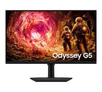 Samsung Odyssey G5 Monitor Gaming (S27FG506EU), Flat, 27", 2560x1440 (QHD), IPS, 180 Hz, 1ms, Compatibilidad G-Sync, HDMI, Display Port, Entrada de audio, HAS, Pivot