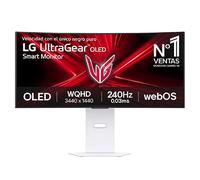 LG 34GX90SA-W.AEU, Monitor Gaming Ultragear 34", 3440 x 1440, 240 Hz, OLED Curvo 800R, WQHD, < 1ms, G-Sync Compatible y FreeSync Premium, DCI-P3 98,5%