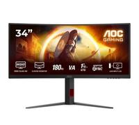 AOC CU34G4 34" Curvo WQHD 3440x1440 180Hz HDR10 Fast VA 1ms Negro