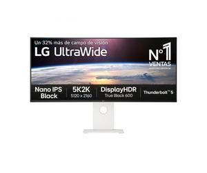 Monitor gaming ultraparonámico curvo lg ultragear 40u990a-w 40'/ 5k2k/ multimedia/ 1ms/ 120hz/ ips/ regulable en altura/ blanco (40U990A-W.AEU)
