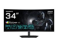 GIGABYTE G34WQC2 Monitor Gaming Curvo 34” WQHD - 3440 x 1440, 1500R, 200Hz, 1ms, 450 CD/m², AMD FreeSync Premium, DisplayHDR 400, HDMI 2.0, Displayport 1.4