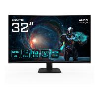 MONITOR GIGABYTE GS32QCA 31.5" Monitor Curvo para Gaming QHD - 2560 x 1440, 180Hz, 1ms, 250 cd/m², F 20VM0-GS32QCABM-1EKR