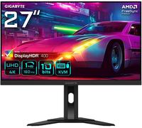 GIGABYTE M27UA 27" Monitor de juegos UHD - 3840 x 2160, 160Hz, 1ms, 400 cd/m², FreeSync Premium, HDR listo, HDMI 2.1, DisplayPort 1.4