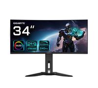 Monitor Gigabyte MO34WQC2 34' QD-OLED UltraWide QHD 240Hz FreeSync Premium Pro Curvo Negro