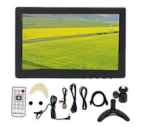 Monitor HD, Pantalla de Monitor DVR Interfaz de Entrada Múltiple TFT LCD de 9 Pulgadas para Computadora Portátil (Enchufe de la UE)