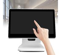 Monitor HDMI Multitáctil Con Retroiluminación LED Capacitiva Profesional De 15 Pulgadas, Pantalla 16:9 1366*768, Pantalla Táctil De Diseño Plano Sin Costuras, Ideal For Oficina, Punto De Venta ( Color