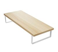 Monitor Holder TV Computer Monitor Riser Table Stand Set Desktop Laptop Screen Shelf Organizer Rack Home Office Lapdesk (Color : White Size : Independent Stand) (Beige Independent Stand)