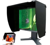 Monitor Hood Sunshade, Campana de Monitor Ajustable de Visor de Pantalla de Pantalla, Panel Lateral Plegable de Pantalla Plegable para Pantallas y computadoras portátiles de 17-27 "
