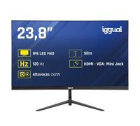Monitor IGGUAL ML24S 23,8" FullHD 120Hz IPS Frameless Altavoces 1ms VESA