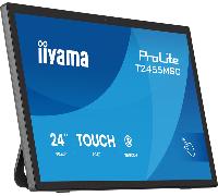 iiyama T2455MSC-B2 Monitor multitáctil ProLite de 24 pulgadas con cristal de borde a borde, cámara web integrada y soporte flexible