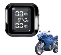 Monitor inalámbrico de la presión de los neumáticos de la motocicleta TPMS LCD con el sistema de alarma para los datos instantáneos