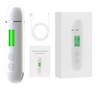Monitor inteligente de aceite facial, medidor de humedad de la piel recargable, medidor de hidratación portátil de la piel con pantalla LCD, almacenamiento de ocho conjuntos de datos, analizador