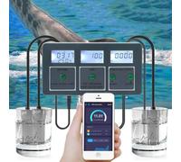 Monitor inteligente de calidad del agua, medidor de PH WiFi 8 en 1, registrador de datos, temperatura TDS, salinidad SG, analizador EC ORP, para acuarios, hidroponía de piscina, aplicar en fuentes de
