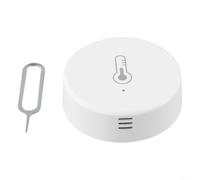 Monitor inteligente de humedad de temperatura para Zigbee 3.0 para termómetro Tuya ZCW1 CR2450 Aplicación de batería Control remoto Sirena Alarma Compartir en familia Funciona con Zigbee Hub para