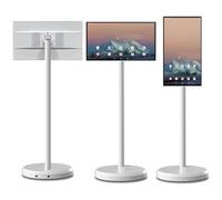 Monitor inteligente portátil con pantalla táctil de 1080P con cámara, 8 GB de RAM + 128 GB de almacenamiento, Smart TV giratorio de pie, opciones móviles de 21.5 a 32 pulgadas