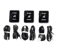 Monitor intrauditivo inalámbrico de 2.4 G, auriculares de monitoreo intraurales recargables con receptor transmisor uno a más para ensayo de banda/rendimiento en vivo (1 tran 2 receptores)