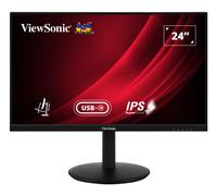 ViewSonic VG2409-MHDU-2 24” FHD 100Hz Frameless IPS Monitor with USB-C Hub, HDMI, DisplayPort In/Out, USB, Ergonomic Stand for Home & Office