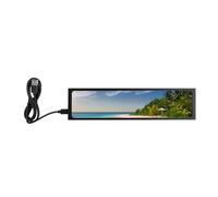 Monitor LCD de 11.25 pulgadas de largo con estéreo de dos canales en ángulo de visión amplia de 170° y conecta y reproduce conectividad USB, pantalla multimedia para
