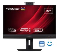 Monitor LED de oficina ViewSonic VG2757V-2K 68,58 cm (27 pulgadas) Incluye cámara con zoom integrado, micrófono y 2 altavoces de 5 W, estación de acoplamiento USB-C, QHD, 16:9, 5 ms, IPS, 350 cd/m², 1