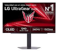 MONITOR LG, 27 PULGADAS, 27GX704A-B, 68,6 CM, 2560 X 1440 PIXELES, QUAD HD, OLED, 0,03 MS, NEGRO