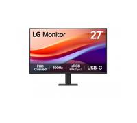LG 27U421A-B Monitor, 27", FHD, Curvo 1500R, Panel VA, 1920 x 1080, 100Hz, 5ms, USB Tipo-C, sRGB 99%, Ajuste Inclinación, Negro Mate