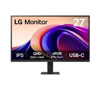 LG 27U631A-B Monitor, 27", QHD, Panel IPS, 2560 x 1440, 100Hz, 5ms, USB Tipo-C, sRGB 99%, Ajuste Inclinación, Negro