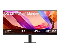 LG 34U511A-B.AEU, Monitor Gaming UltraWide 34", Curvo, Panel IPS, UWFHD (2560 x 1080), 100 Hz, Ultrapanorámico 21:9, Negro con Textura, sRGB 99%, Ajuste en Inclinación (Eje Horizontal)