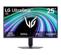 LG Monitor Gaming Ultragear 25G523B-B - 25'', IPS, Morado | FHD (1920 x 1080), 200 Hz, 1 ms, NVIDIA G-Sync, FreeSync Premium, Panel IPS, HDR10, Crosshair, FPS Counter, Black Stabilizer