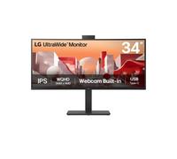 Monitor LG UltraWide 34" Curvo WQHD 34BA85QE-B con KVM y Altavoces Integrados