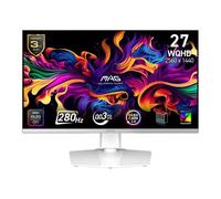 MSI mag 272QPW QD-OLED X28 27-Inch WQHD, Monitor Gaming, 2560x1440 Quantum Dot OLED Panel, 280Hz, 0.03ms, DisplayHDR True Black 400, HDMI 2.1, DP 1.4a, USB C 15WPD, Blanco