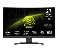 MSI mag 275CQF E18, 27 Pulgadas, WQHD,2560x1440, 1500R, Monitor Gaming, Rapid VA, 180Hz, 0.5ms, HDR Ready, Eye Care, HDMI 2.0b,DP 1.4a, Sin Marcos, Inclinación Ajustable, Soporte Vesa, Negro