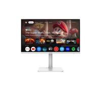 MSI Modern MD272UPSW, Monitor Inteligente UHD 4K de 27", Google TV, Control inalámbrico, Type-C 65W, Altavoces Integrados, Blanco