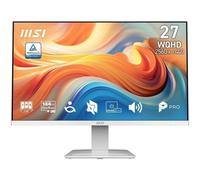 MSI Pro MP273QW E14 Monitor de 27" WQHD, 2560 x 1440 IPS, 144 Hz, 1 ms, Compatible HDR, Adaptive-Sync, Eye Care, Altavoz Integrado, HDMI 2.0b, DP 1.2a, sin Marco, inclinación Ajustable, VESA, Blanco