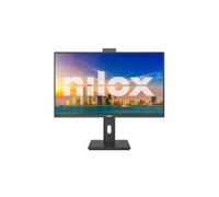 Monitor Nilox NXM24RWEB02B 23.8’ FHD 120Hz IPS LED Base Giratoria Webcam Altavoces Low Blue Light