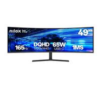 Monitor Nilox NXM49CRVDC2 49" Dual QHD 165Hz VA Curvo Altavoces Ajuste altura