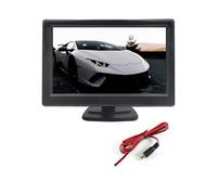 Monitor para Coche 5 Pulgadas TFT LCD HD Digital 16:9 800 * 480, Entrada Vídeo Bidireccional Cámara Visión DVD VCD Cámara Marcha Atrás Automóvil(XSP-204)